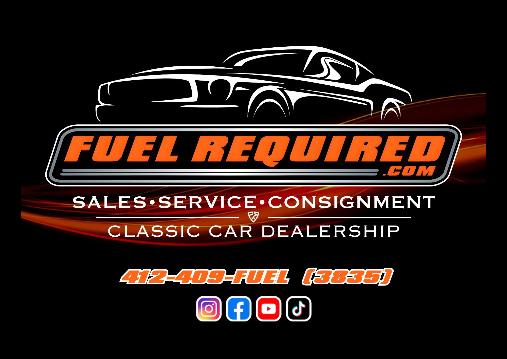 Fuel Required - Classic Car Dealership